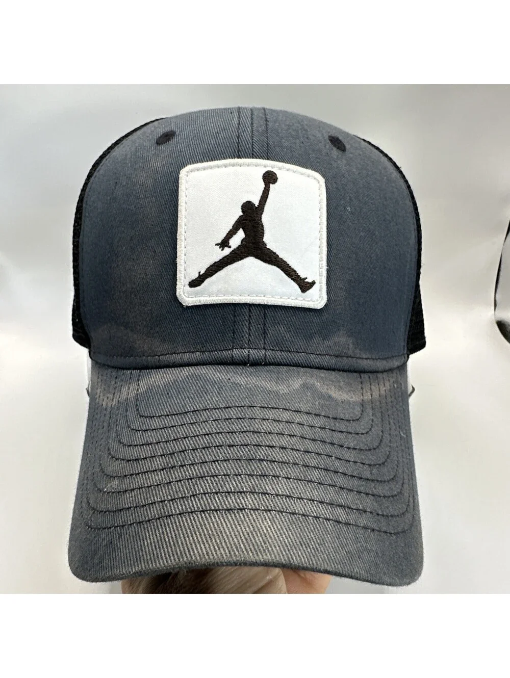 Jordan Rise Embroidered Patch Sweat Stains Trucker Hat Cap